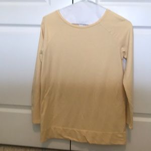 Long sleeve knit shirt.